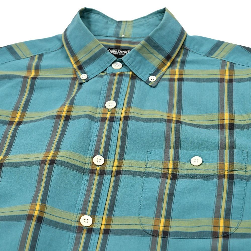 Todd‎ Snyder Shirt Mens Small Plaid Preppy Button Down Long Sleeve Cotton Casual